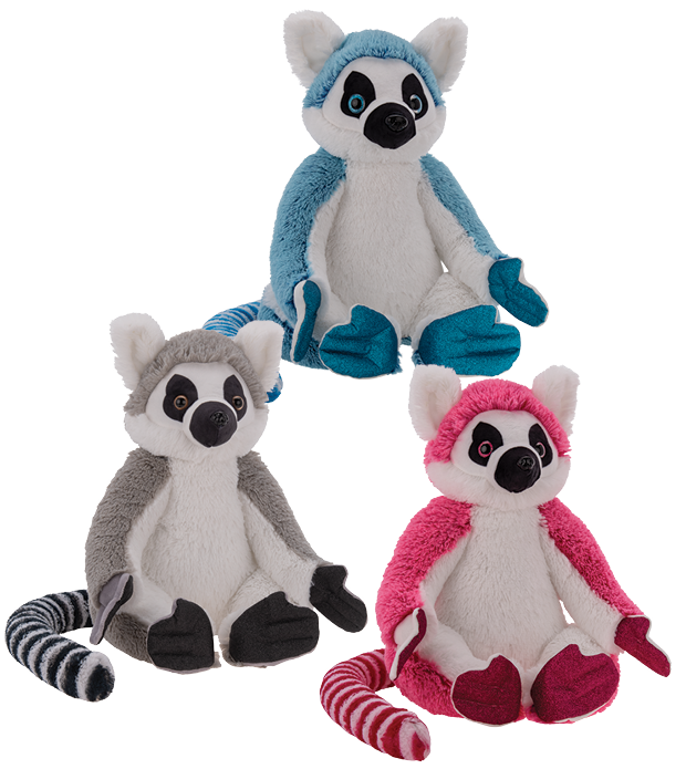 pink lemur stuffed animal