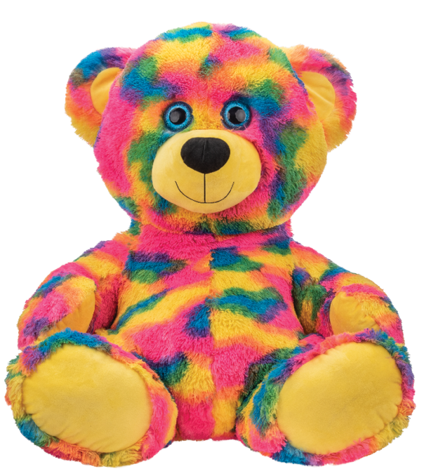 tie dye teddy bear